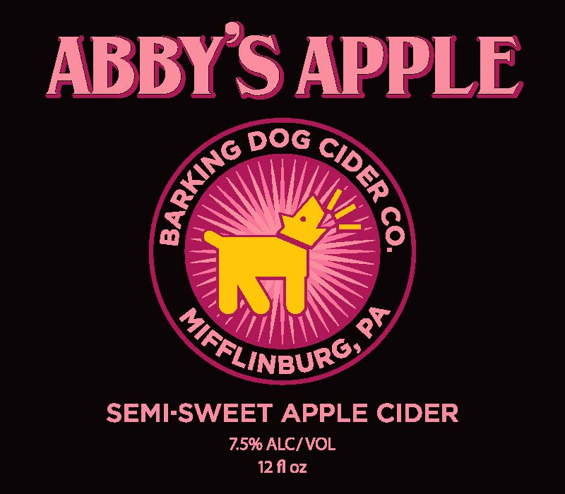 semi sweet apple cider label